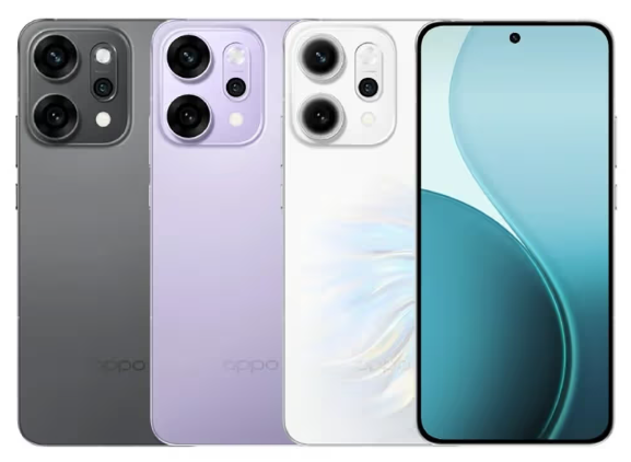 Oppo Reno 14 pro tampilan depan dan belakang